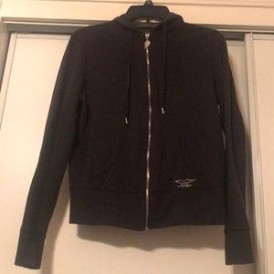 Victoria’s Secret Blacked Hooded Zip Up Jacket
